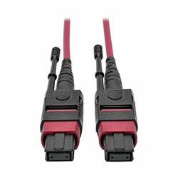 TRIPP LITE N845-01M-12-MG MTP/MPO MULTIMODE PATCH CABLE, 12 FIBER, 40 GBE, 40GBASE-SR4, OM4 PLENUM-RATED (