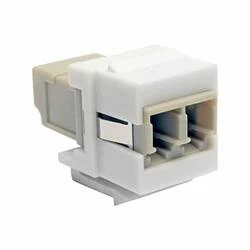 TRIPP LITE N455-000-WH-KJ DUPLEX MULTIMODE FIBER COUPLER KEYSTONE JACK LC LC WHITE