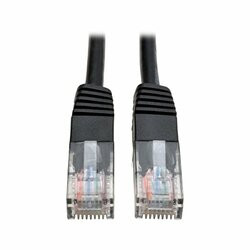 TRIPP LITE N002-003-BK 3FT CAT5E / CAT5 350MHZ MOLDED PATCH CABLE RJ45 M/M BLACK 3FT