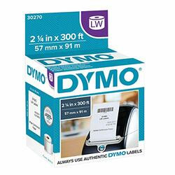 DYMO 30270 DYMO CONTINUOUS RECEIPT PAPER BLK ON WHT 2.25IN X 300FEET ROLL