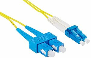 BELKIN COMPONENTS F2F802L7-03M BELKIN FIBER OPTIC CABLE; SINGLEMODE SC/LC DUPLEX, 8.3/125