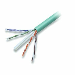 BELKIN COMPONENTS A7L704-1000GR-P CAT6 SOLID BULK CABLE 4PR;23AWG;1000  GRN PLNM