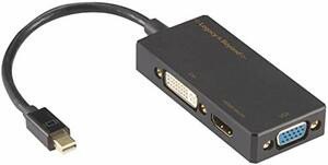 SIIG, INC. LB-CD0014-S1 MINI DISPLAYPORT TO 4K HDMI/DVI/VGA 3-IN-1 ADAPTER CONNECTS AN HDMI, DVI, OR VGA