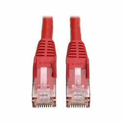 TRIPP LITE N201-001-RD 1FT CAT6 GIGABIT SNAGLESS MOLDED PATCH CABLE RJ45 M/M RED