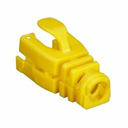 BLACK BOX FMT722-SO-50PAK SNAP-ON PATCH CABLE BOOT, 50-PACK, YELLOW