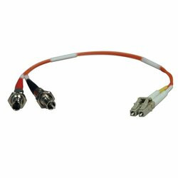 TRIPP LITE N457-001-62 0.3M DUPLEX MULTIMODE FIBER OPTIC 62.5/125 ADAPTER LC/ST M/F 1FT 0.3 METER