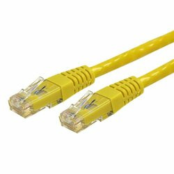 STARTECH.COM C6PATCH20YL 20FT YELLOW CAT6 ETHERNET CABLE DELIVERS MULTI GIGABIT 1/2.5/5GBPS & 10GBPS UP T