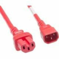UNIRISE USA, LLC PWCD-C14C15-15A-02F-RED 2FT POWER CORD C14-C15 15AMP RED