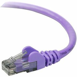 BELKIN COMPONENTS A3L980-01-PUR-S PATCH CABLE - RJ-45 - MALE - RJ-45 - MALE - UNSHIELDED TWISTED PAIR (UTP) - 1 FE