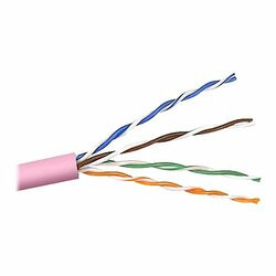BELKIN COMPONENTS A7J304-1000-PNK PATCH CABLE - BARE WIRE - BARE WIRE - 1000 FT - STP - ( CAT 5E ) - PINK