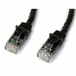 STARTECH.COM N6PATCH3BK 3FT BLACK CAT6 ETHERNET CABLE DELIVERS MULTI GIGABIT 1/2.5/5GBPS & 10GBPS UP TO