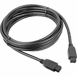 SIIG, INC. CB-899012-S3 PREMIUM QUALITY FIREWIRE 800 9-PIN TO 9-PIN CABLE, 2 METERS (6.6 FEET), GOLD-PLA