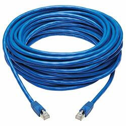 TRIPP LITE N261P-050-BL CAT6A PATCH CABLE F/UTP SNAGLESS W/ POE 10G CMR-LP BLUE M/M 50FT