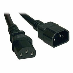 TRIPP LITE P005-12N 1FT POWER CORD EXTENSION CABLE C14 TO C13 HEAVY DUTY 15A 14AWG