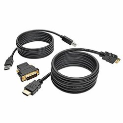 TRIPP LITE P782-006-DH HDMI/DVI/USB KVM CABLE KIT, 6 FT.SIDE A - CONNECTOR 1 HDMI (FEMALE); HDMI (MALE)