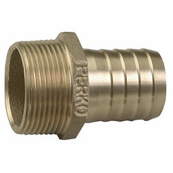 Perko 1-1/4 Pipe to Hose Adapter Straight Bronze MADE IN THE USA