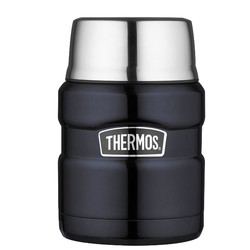 Thermos Stainless King&trade; Vacuum Insulated Food Jar - 16 oz. - Stainless Steel/Midnight Blue