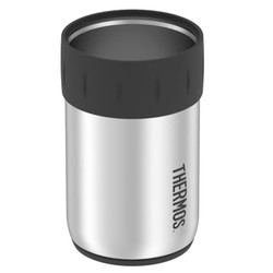 Thermos Stainless Steel Beverage Can Insulator - Keeps Cold 10 Hours - 12oz