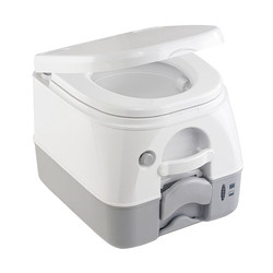 Dometic - SeaLand 974 Portable Toilet 2.6 Gallon - Grey w/Brackets