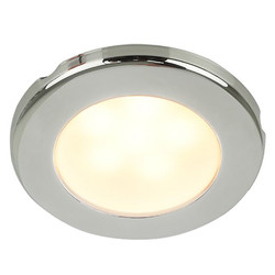 Hella Marine EuroLED 75 3 Round Screw Mount Down Light - Warm White LED - Stainless Steel Rim - 24V
