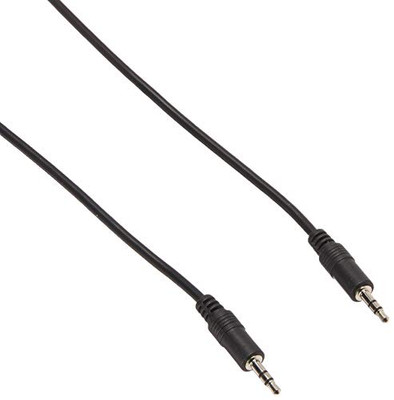 MONOPRICE, INC. 644 STEREO PLUG/PLUG M/M CABLE - BLACK 6FT