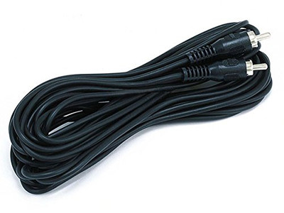 MONOPRICE, INC. 655 RCA PLUG/PLUG M/M CABLE - BLACK 25FT