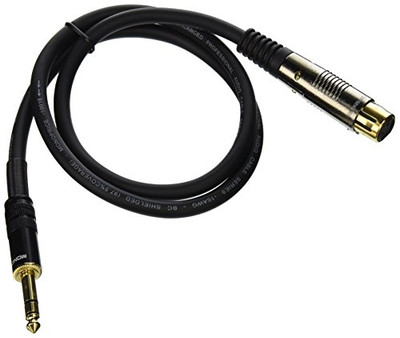 MONOPRICE, INC. 4768 XLR F TO 1/4IN TRS M 16AWG CABLE 3FT