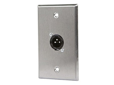 MONOPRICE, INC. 7397 XLR MALE 3 PIN ONE PORT WALL PLATE
