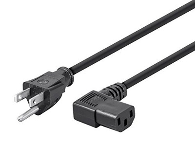 MONOPRICE, INC. 7684 RIGHT ANGLE POWER CORD CABLE 6FT