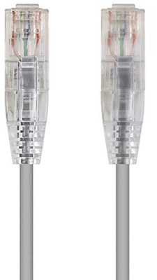 MONOPRICE, INC. 13549 SLIMRUN  CAT6 UTP CABLE-14FT GRAY