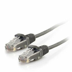C2G 1093 7FT CAT6 SNAGLESS UNSHIELDED (UTP) SLIM ETHERNET NETWORK PATCH CABLE - GRAY