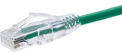 UNIRISE USA, LLC CS6-04F-GRN 4FT CAT6 CLEARFIT SLIM PATCH CABLE GREEN