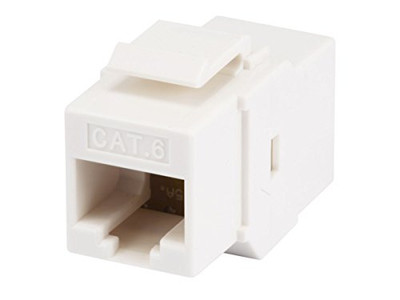 MONOPRICE, INC. 7303 CAT6 INLINE COUPLER KEYSTONE JACK - WHTE