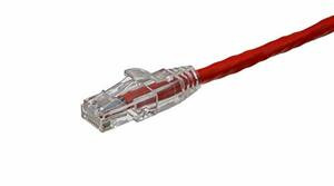 AXIOM C6MB-R12-AX AXIOM 12FT CAT6 550MHZ PATCH CABLE CLEAR-SNAGLESS UNIVERSAL BOOT (RED)