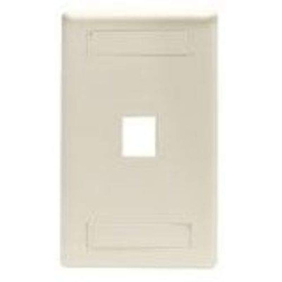 BLACK BOX WPT458 GIGASTATION2 WALLPLATE, 1-PORT SINGLE-GANG, WHITE