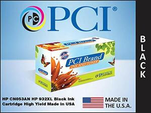 PCI CN053AN-PCI PCI USA REMANUFACTURED HP 932XL CN053AN BLACK INKJET CARTRIDGE 1,000 PAGE HIGH Y