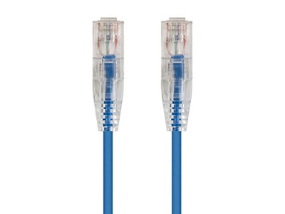 MONOPRICE, INC. 13518 SLIMRUN  CAT6 UTP CABLE-1FT BLUE