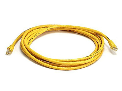 MONOPRICE, INC. 3392 CAT5E 24AWG UTP ETHERNET NETWORK PATCH CABLE, 10FT YELLOW