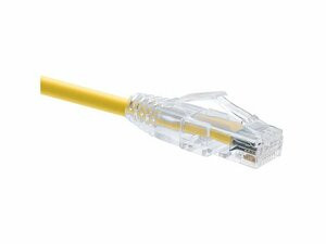UNIRISE USA, LLC 10136 UNIRISE 15 FOOT CAT6 SNAGLESS CLEARFIT PATCH CABLE YELLOW - HIGH DENSITY CAT6 UL