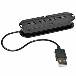 TRIPP LITE U222-004 4-PORT USB 2.0 COMPACT MOBILE HI-SPEED ULTRA-MINI HUB W/ CABLE