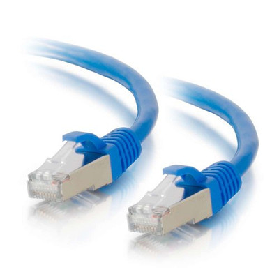 C2G 680 C2G 9FT CAT6A SNAGLESS SHIELDED (STP) NETWORK PATCH CABLE - BLUE