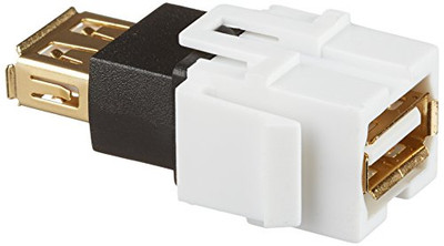 MONOPRICE, INC. 6561 KEYSTONE JACK - USB 2F/F CPLR ADAPT WHT