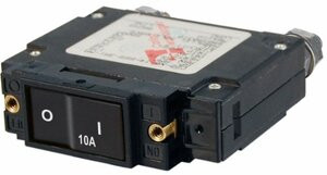 BLUE SEA SYSTEMS661-7541 CIRCUIT BRK C1 FLAT ROCKER 10A