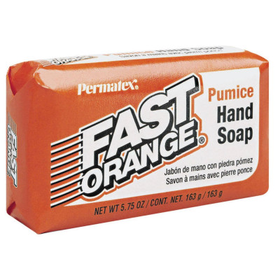 ITW PERMATEX INC PTX25575 Fast Orange Hand Cleaner Soap Bars, with Fine Pumice, 5.75 oz, Case of 24 Bars
