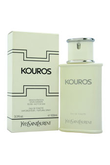 Kouros M-T-1881 YVES SAINT LAURENT by YVES SAINT LAURENT 3.3 OZ EAU DE TOILETTE SPRAY MEN TESTER 1981