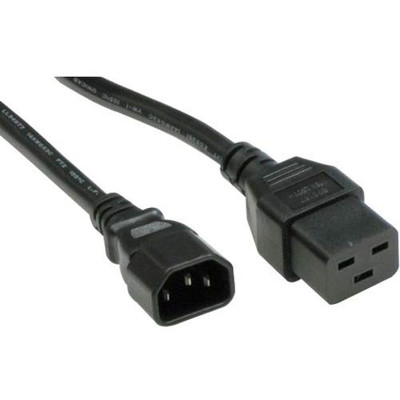 UNIRISE USA, LLC PWCD-C14C19-15A-07F-BLK POWER CORD C14-C19 15AMP 250V SJT 14/3 A