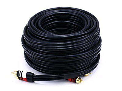MONOPRICE, INC. 2868 RCA PLUG/2 RCA PLUG M/M CABLE-BLK 50FT