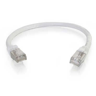 C2G 923 C2G 10FT CAT6 SNAGLESS SHIELDED (STP) NETWORK PATCH CABLE - WHITE