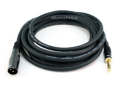 MONOPRICE, INC. 4763 XLR M TO 1/4INCH TRS M 16AWG CABLE15FT