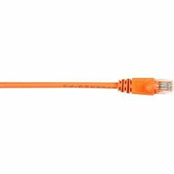 BLACK BOX CAT6PC-025-OR BLACK BOX CONNECT CAT6 250 MHZ ETHERNET PATCH CABLE UTP PVC SNAGLESS ORANGE 25 F